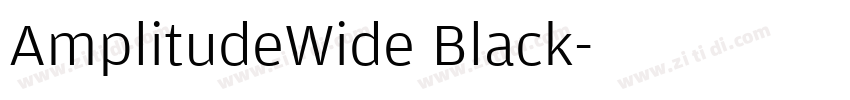 AmplitudeWide Black字体转换 AmplitudeWide Black字体转换